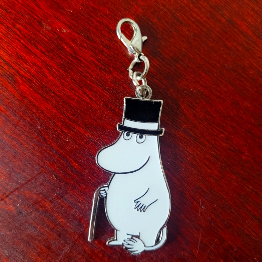 Moomin cartoon kawaii Moominpapa keychain